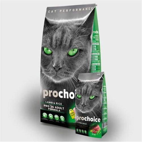 ProChoice 36 Kuzu Ve Pirinçli Yetişkin Kedi  Kuru Mama 15Kg