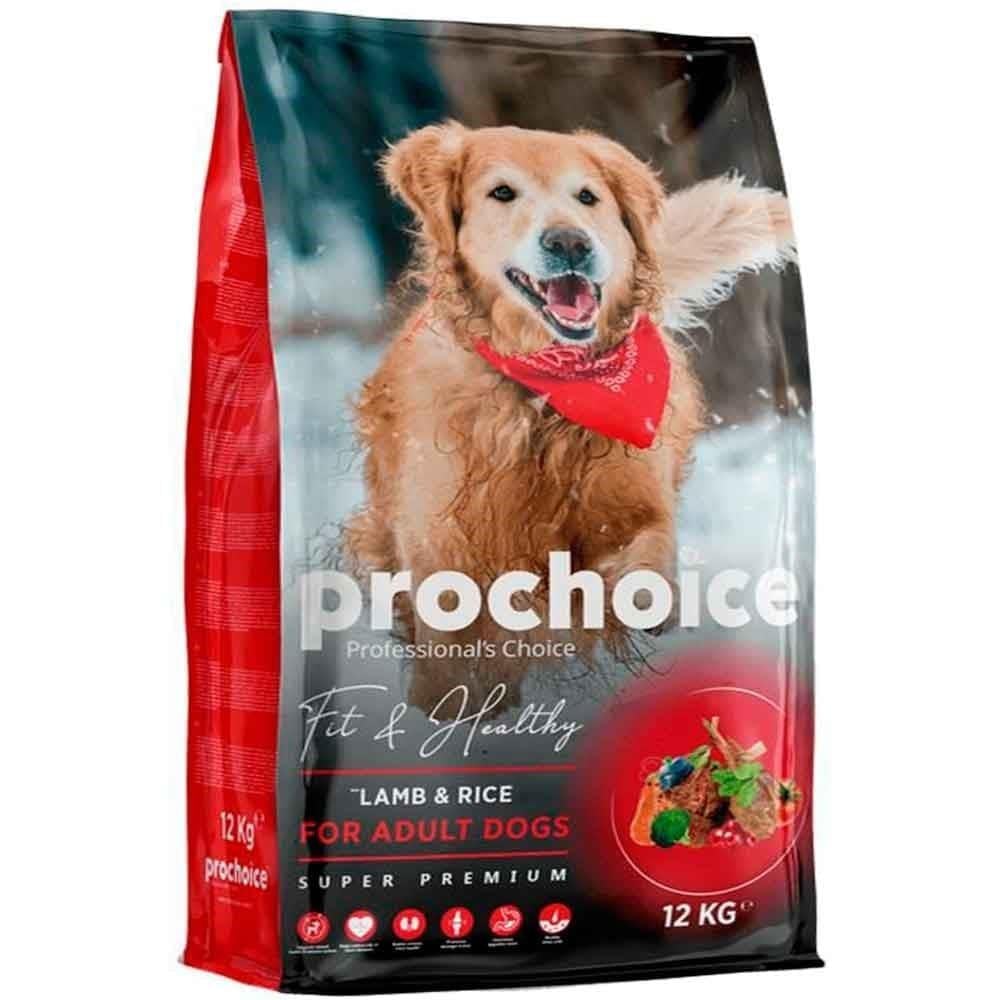 ProChoice Fit & Healthy Kuzulu ve Pirinçli Yetişkin Köpek Maması 12kg