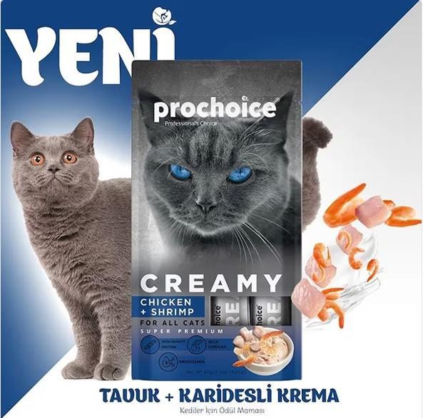 ProChoice Tavuklu ve Karidesli Krema Kedi Ödül Maması 14gr (5'li)