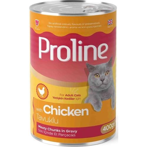 Proline Sos İçinde Parça Tavuk Etli Yetişkin Kedi Konservesi 400gr