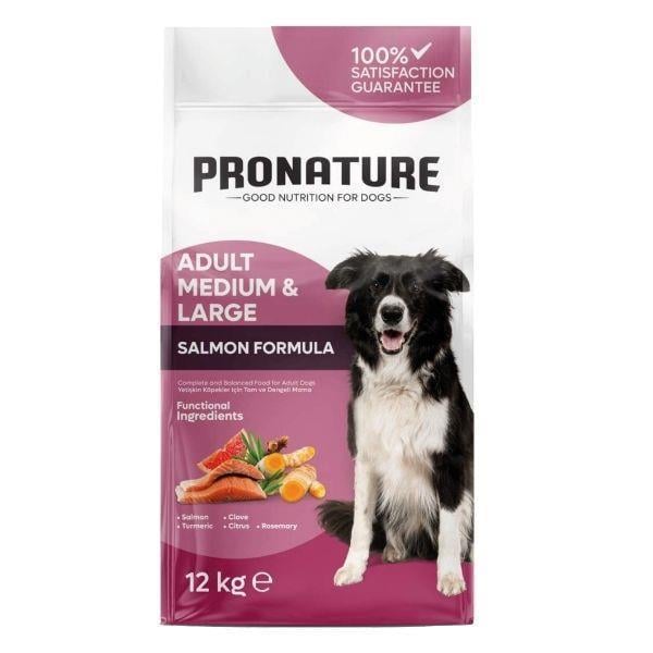 Pronature Derma Shine Somonlu ve Pirinçli Yetişkin Köpek Maması 12kg