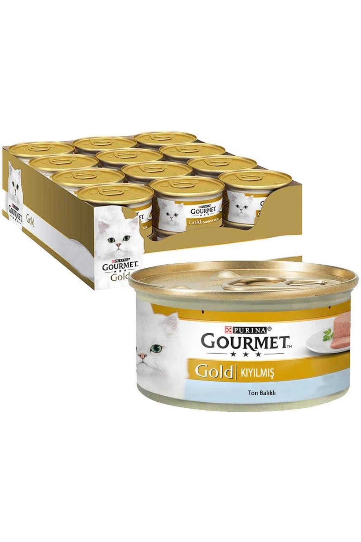 Purina Gourmet Gold Kıyılmış Ton Balığı Etli Kedi Konservesi 85 gr x 12'li Paket