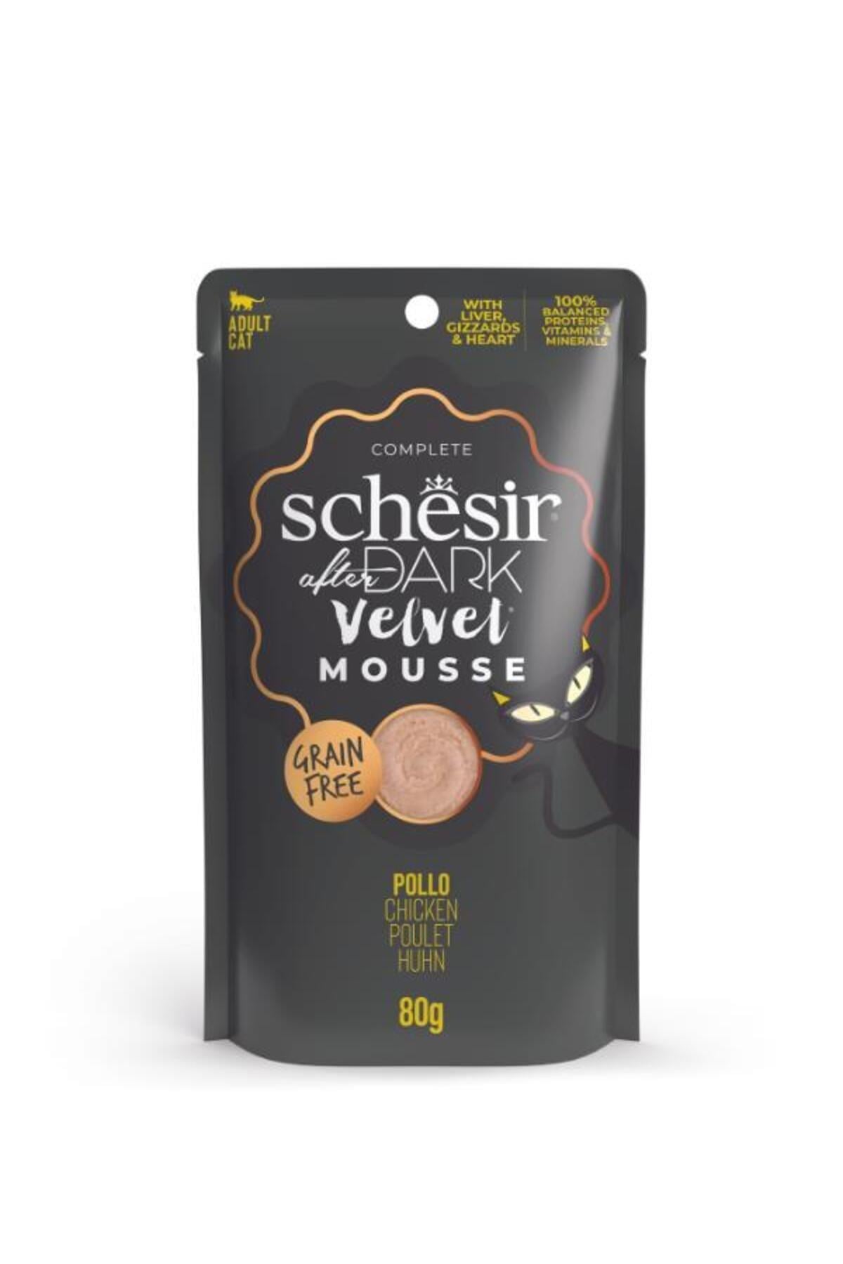 Schesir After Dark Pouch Tavuklu Tahılsız Yetişkin Kedi Konservesi 80gr