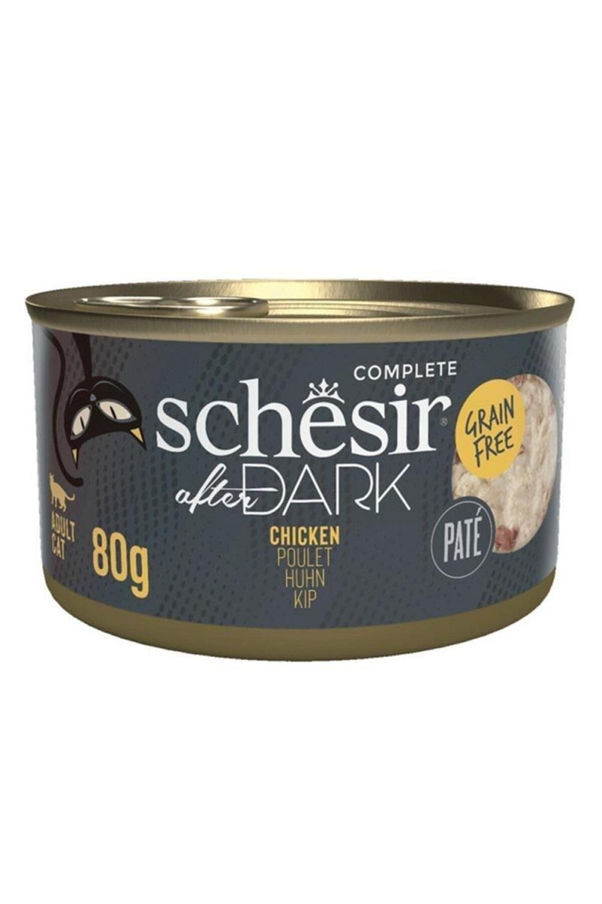 Schesir After Dark Tavuk Etli Tahılsız Ezme Yetişkin Kedi Konservesi 80gr