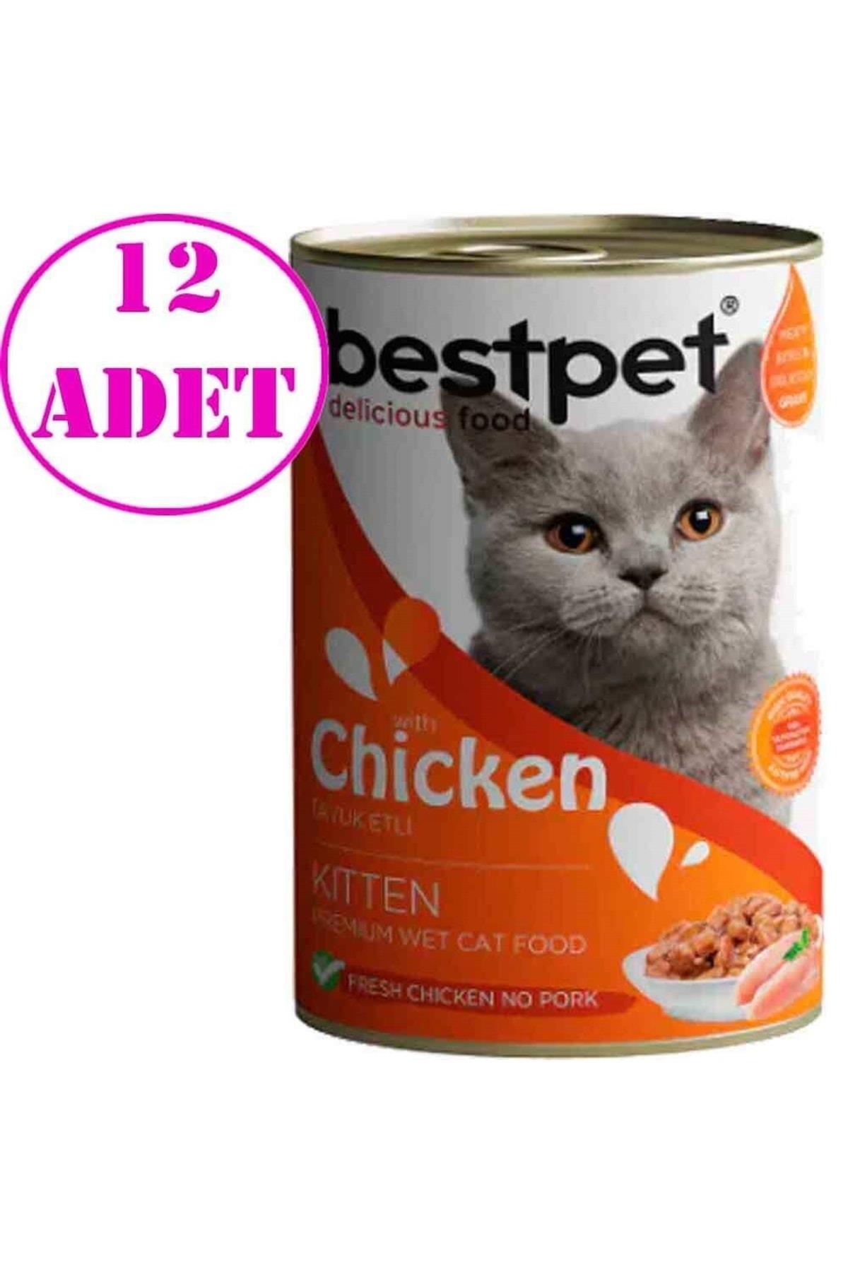 Tavuklu Yavru Kedi Konservesi 400gr 12 Ad