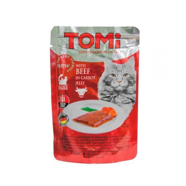 Tomi Pate Dana Etli ve Havuçlu Yetişkin Kedi Konservesi 100gr