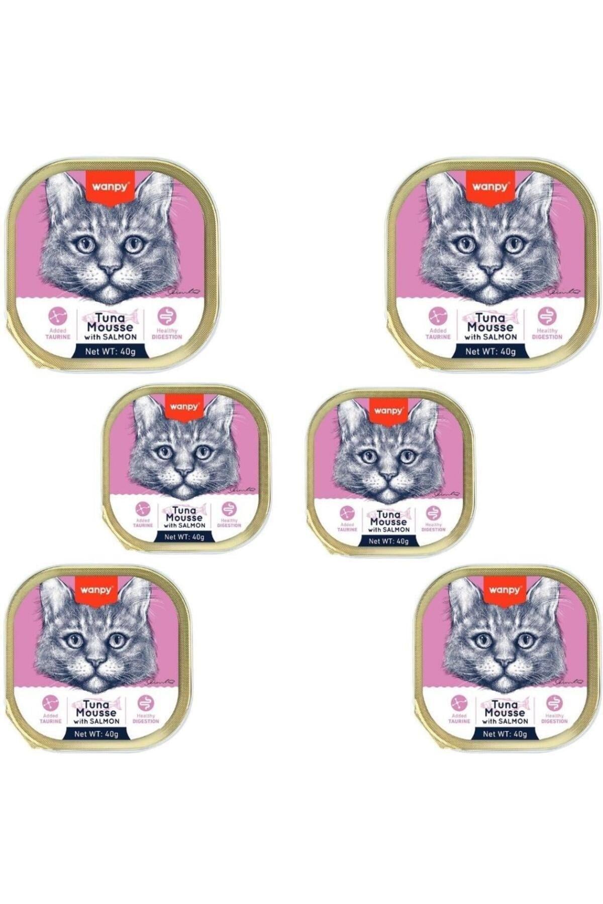 Ton Balıklı Ve Somonlu Alutray Kedi Yaş Mama 40 Gr x 6 Adet