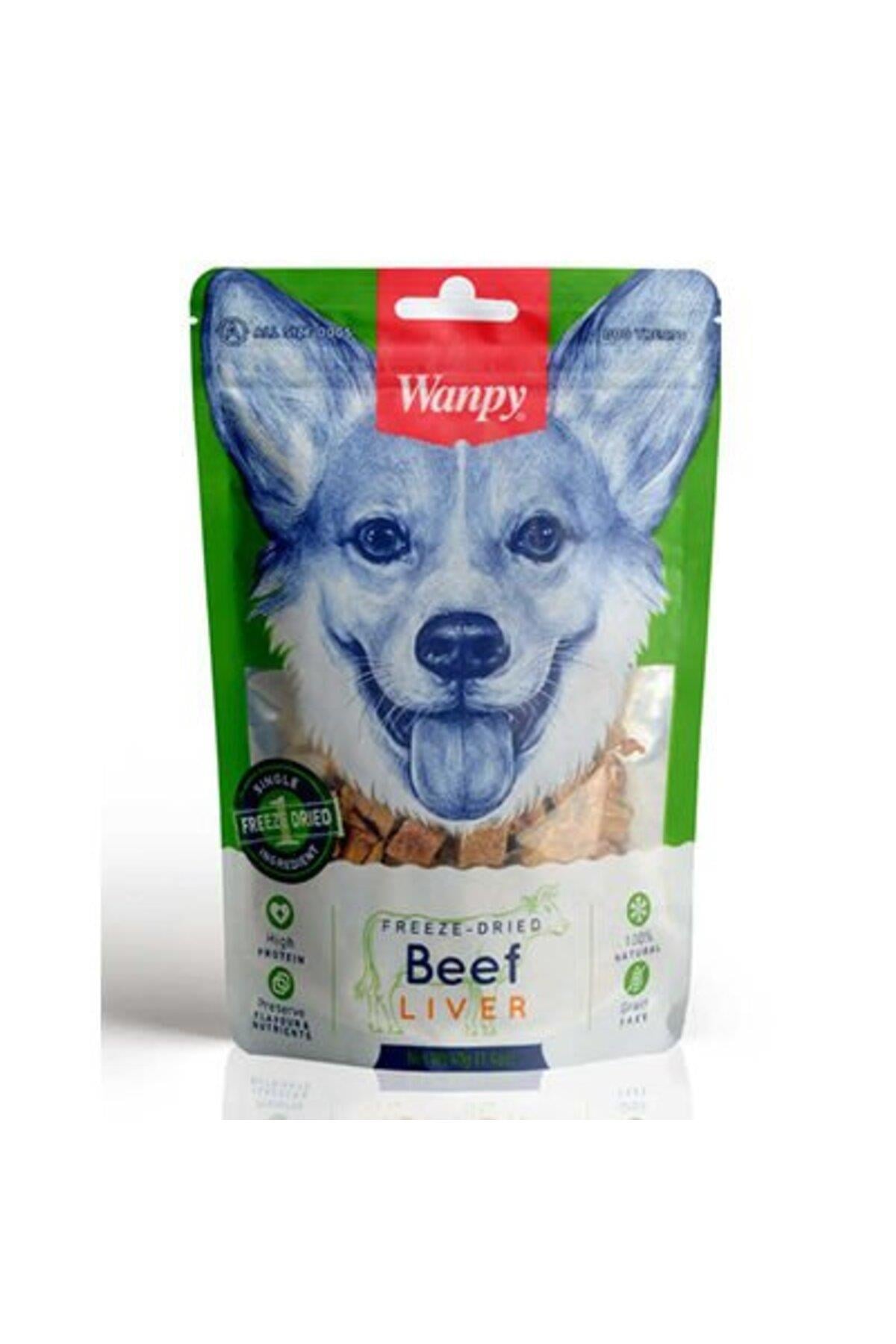 Wanpy Kurutulmuş Dana Ciğeri Köpek Ödülü 40gr