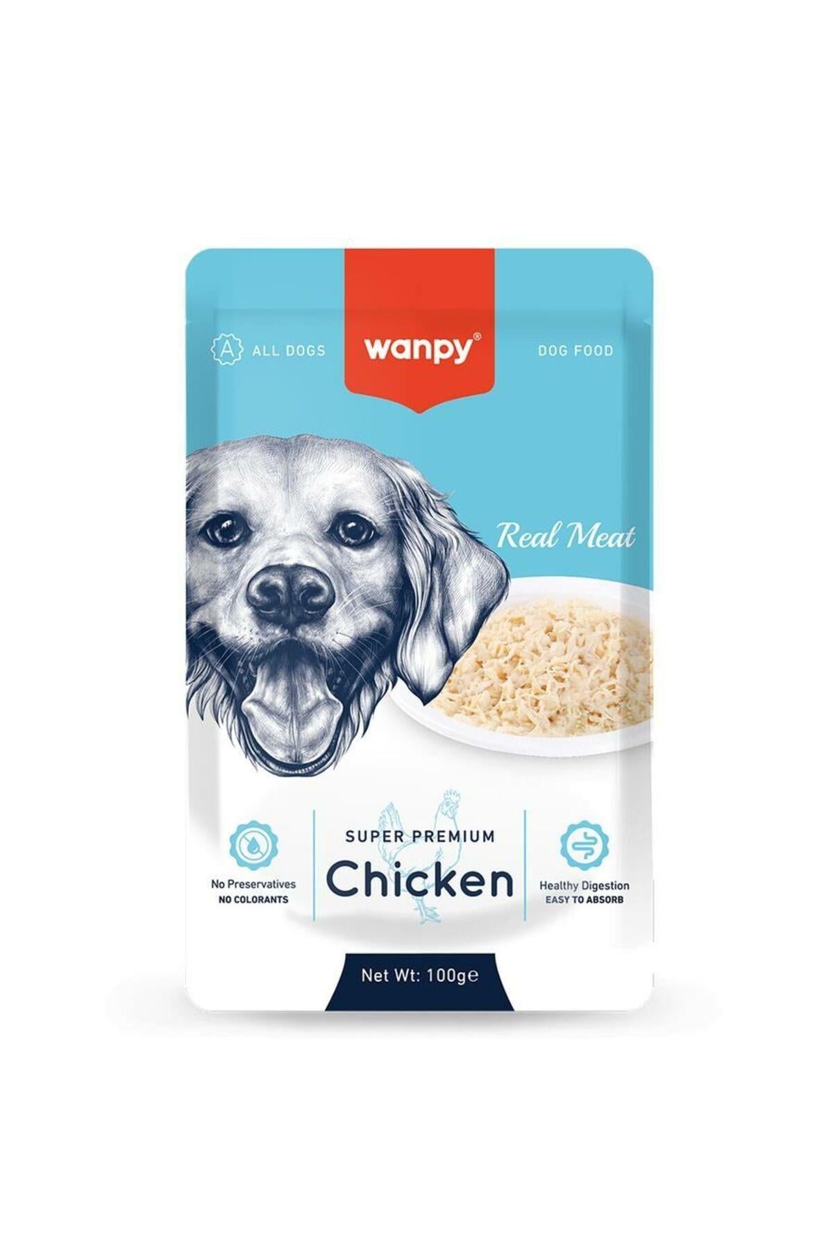 Wanpy Pouch Tavuklu Yaş Köpek Maması 100 gr