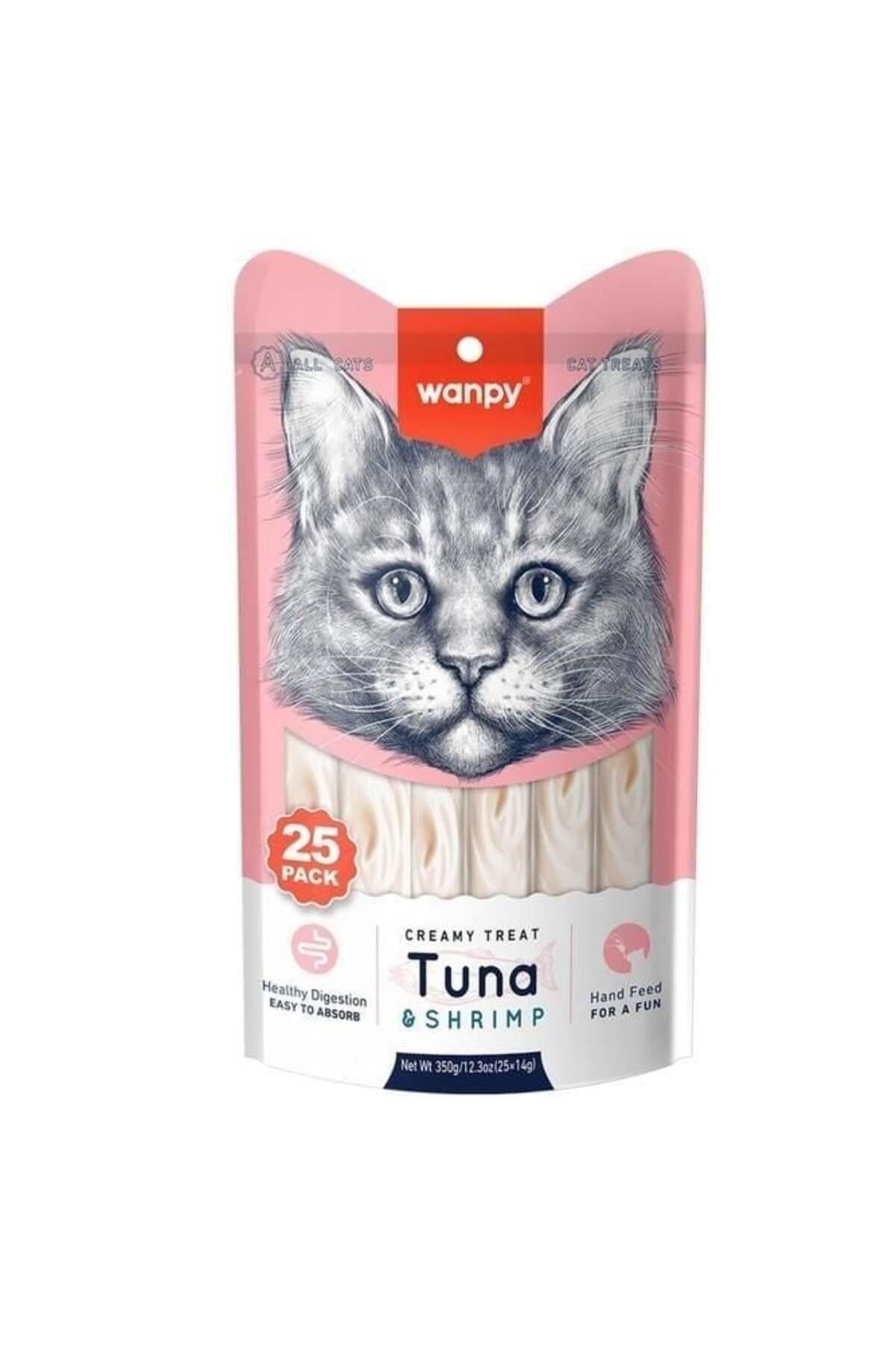 Wanpy Ton Balıklı ve Karidesli Krema Kedi Ödülü 25x14gr