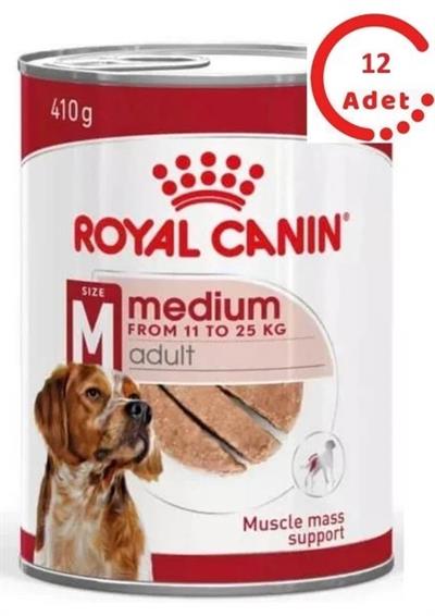 Royal Canin Loaf Mousse Orta Irk Ezme Yetişkin Köpek Konservesi 410 gr x 12 Adet