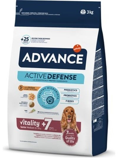 Advance Orta Irk Yaşlı Köpek Maması 3KG