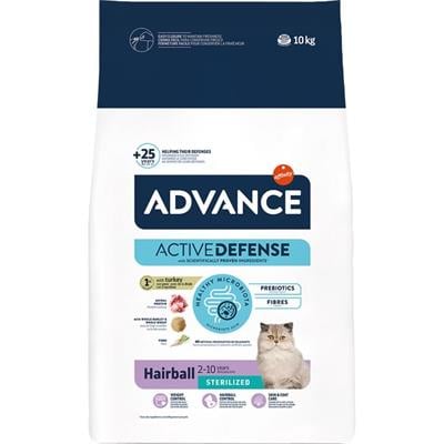 Advance Hindili Tüy Yumağı Önleyici Kısırlaştırılmış Kedi Maması 10kg