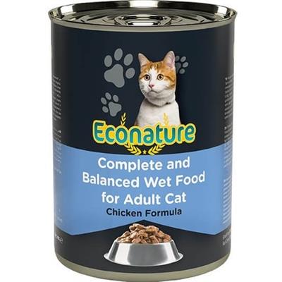 Econature Tavuklu Yetişkin Kedi Konservesi 400 gr