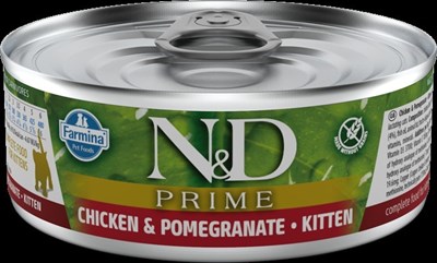 N&D Tavuklu ve Narlı Tahılsız Yavru Kedi Konservesi 70gr