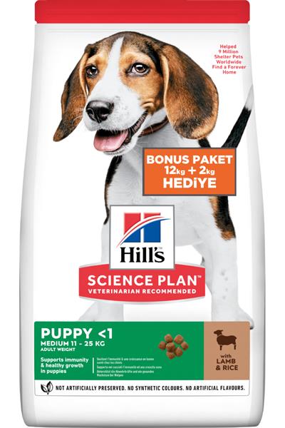 Hill's Puppy Kuzulu Medium Yavru Kuru Köpek Maması 14 Kg