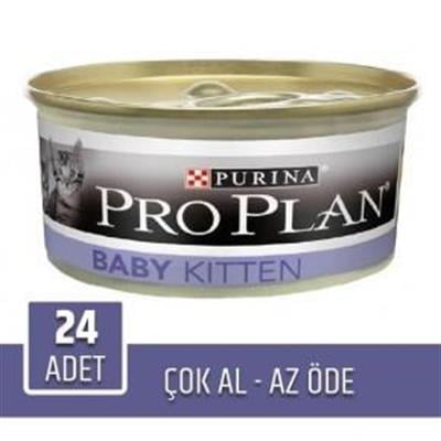 Pro Plan Baby Kitten Tavuklu Yeni Doğan Yavru Kedi Konservesi 85gr x 24 adet