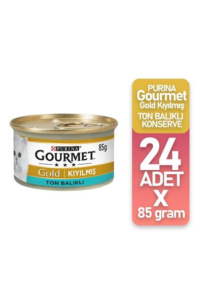 Purina Gourmet Kıyılmış Ton Balıklı 85 gr x 24 Adet