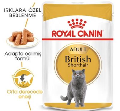 Royal Canin Pouch British Yetişkin Kedi Konservesi 85gr