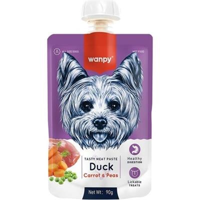 Wanpy Ördek Etli ve Havuçlu Ezme Köpek Ödül Maması 90gr