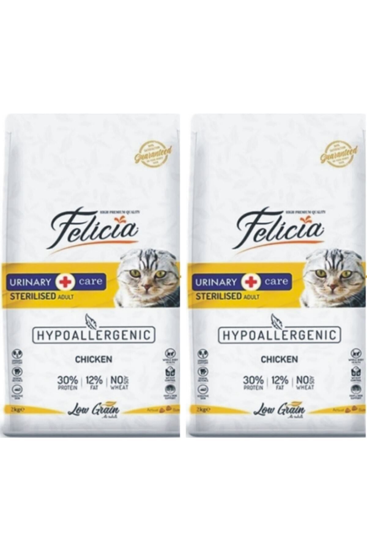 Felicia Tavuklu Kısırlaştırılmış Yetişkin Kedi Maması 2 Kg X 2 Adet