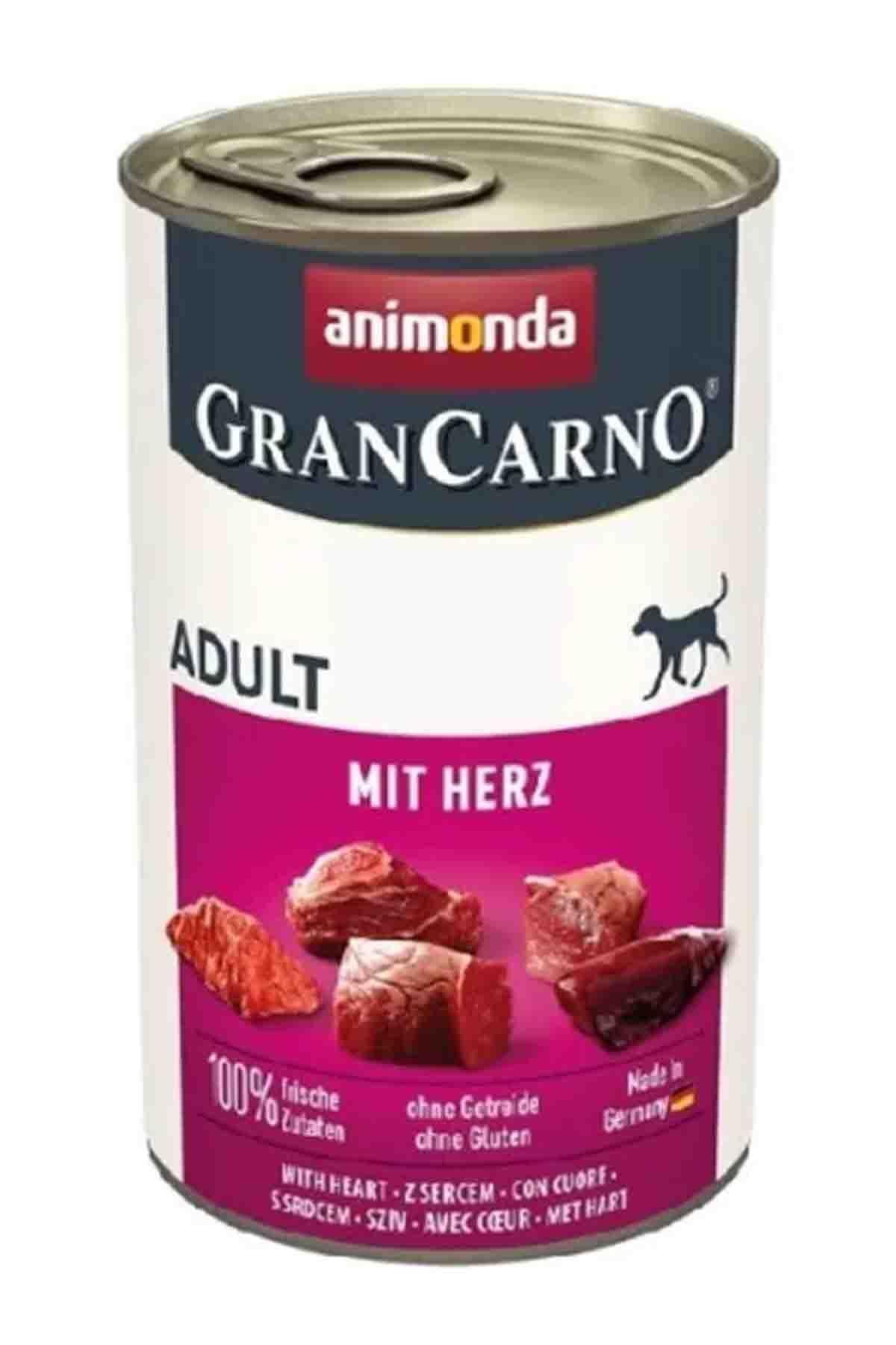 Animonda Gran Carno Sığır Etli ve Yürekli Yetişkin Köpek Konservesi 400gr