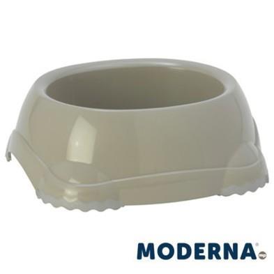 Moderna Smart Plastik Kedi Köpek Mama Su Kabı Gri No:1 350 Ml