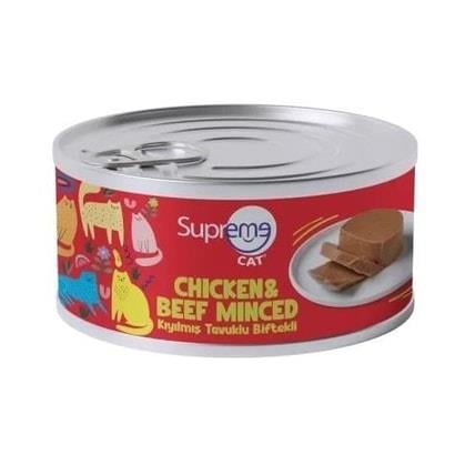 Supreme Tavuklu Ve Biftekli Kıyılmış Kedi Konservesi 85 Gr