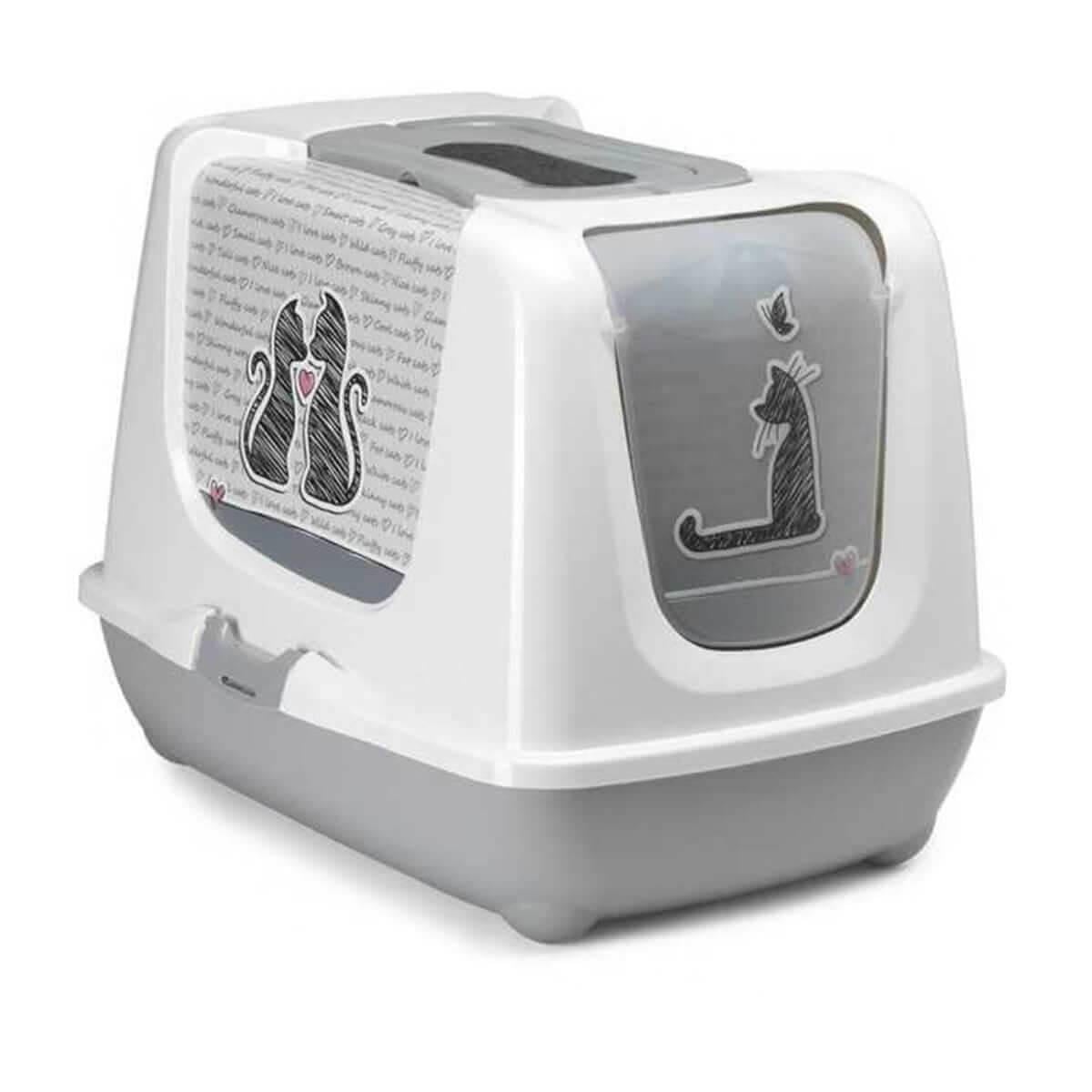 Moderna Trendy Love Kapalı Kedi Tuvaleti  57CM