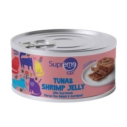Supreme Ton Balıklı Karidesli Jöleli Kedi Konservesi 85 Gr