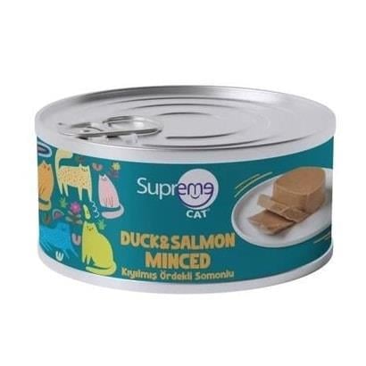 Supreme Ördekli-Somonlu Kıyılmış Kedi Konservesi 85 Gr