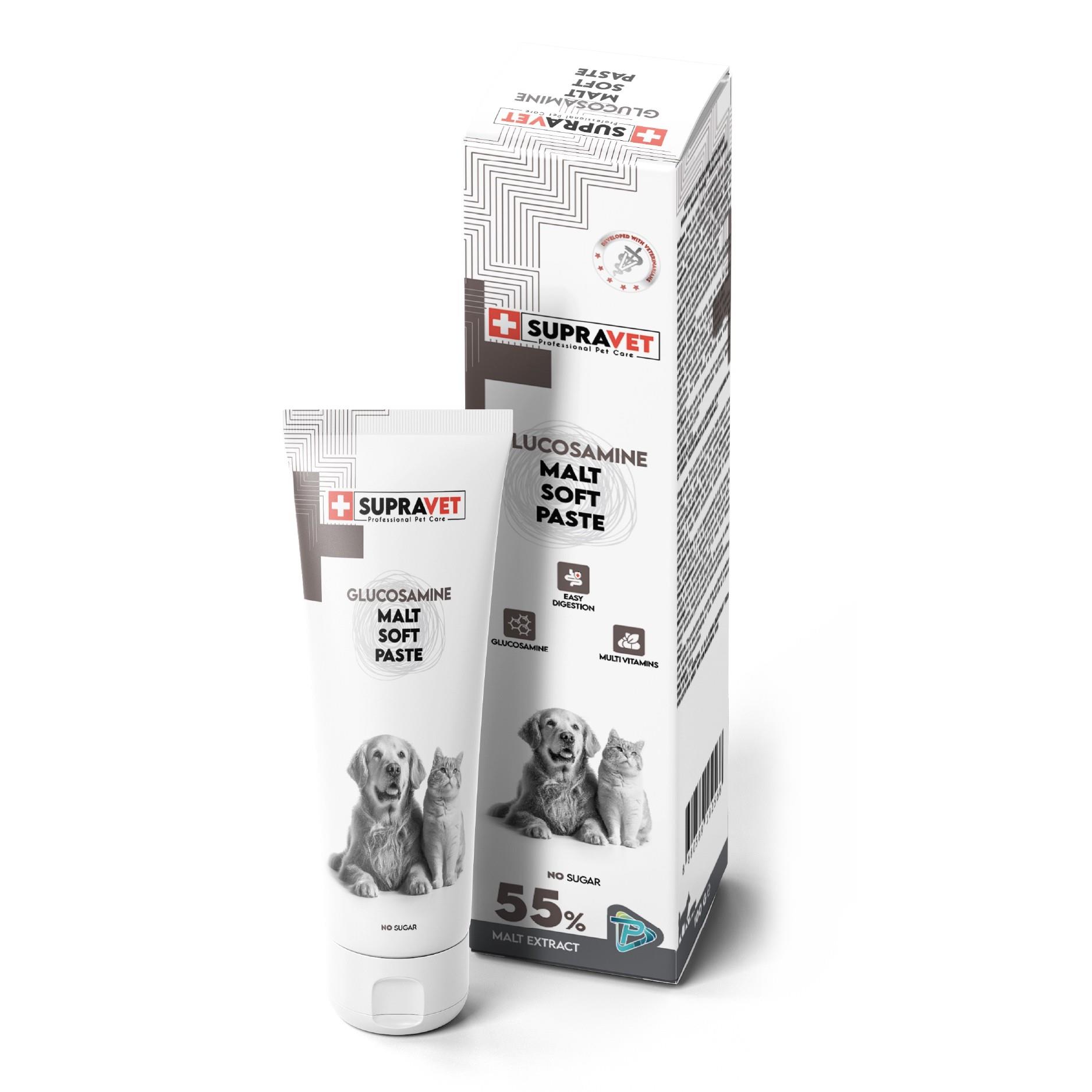 Supravet Glucosamine Kedi ve Köpek Eklem Ve Kas Destekliyici Malt Paste 100gr