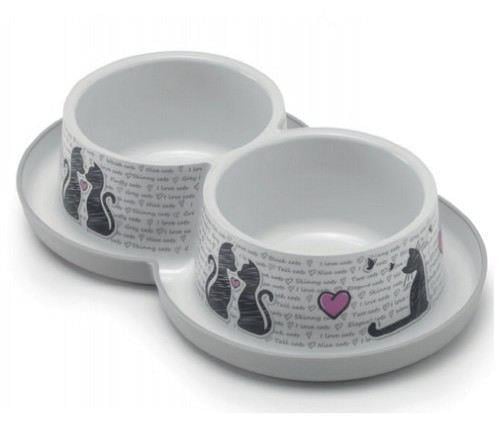 Moderna Trendy Love İkili Mama ve Su Kabı - 2 x 350ML