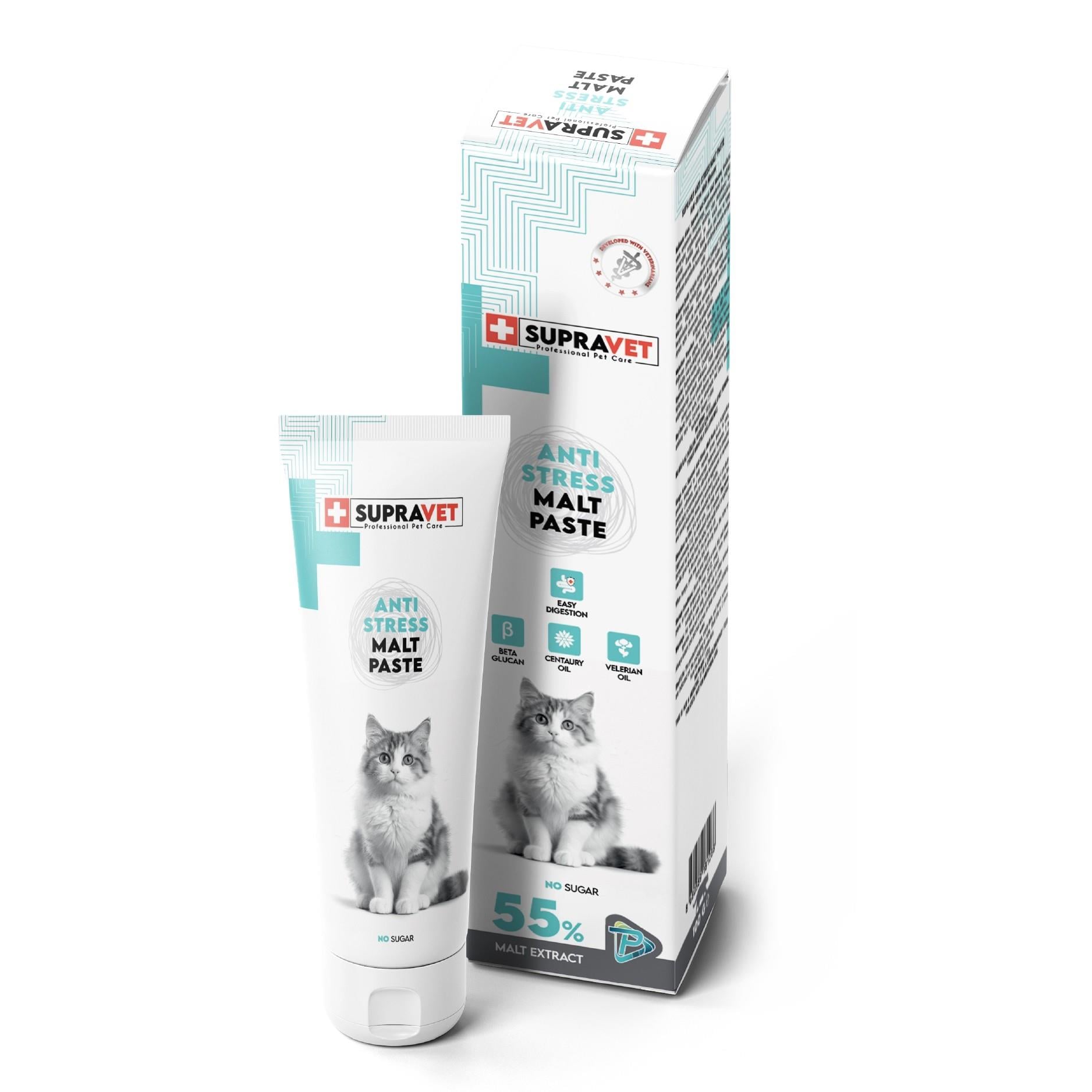 Supravet Anti-Stress Paste Sakinleştirici Kedi Macunu 100 Gr (Şekersiz )