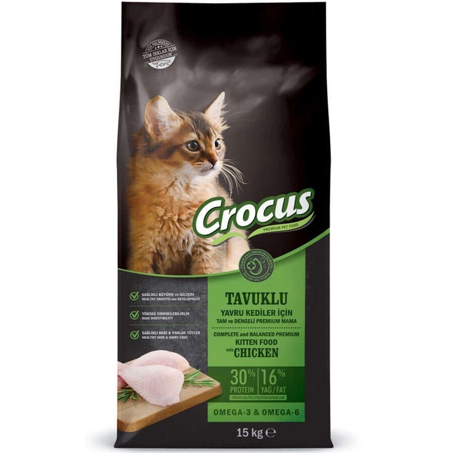 Crocus Tavuklu Yavru Kedi Maması 15 kg