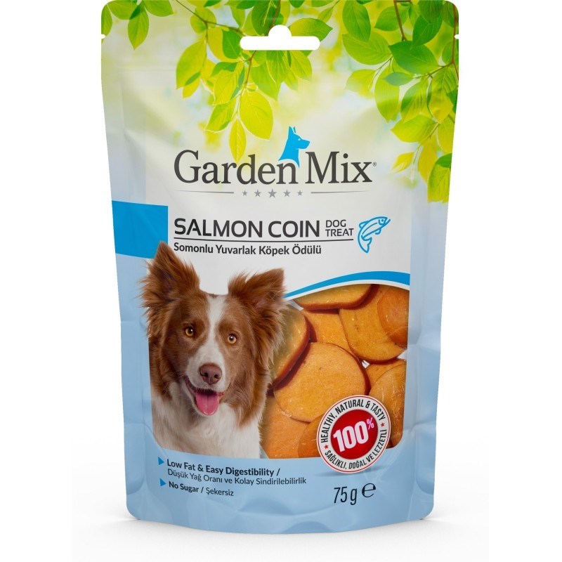 GARDEN MİX SOMONLU YUVARLAK KÖPEK ÖDÜLÜ 75GR