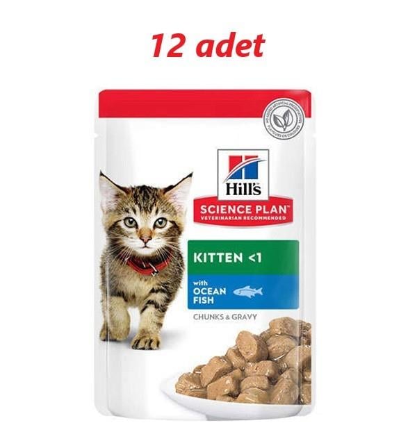 Hills Balıklı Yavru Konserve Kedi Maması 85 gr x 12 Adet