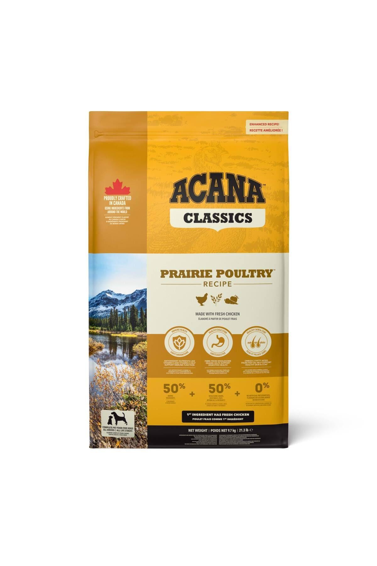 Acana Classics Prairie Poultry Tavuklu ve Hindili Düşük Tahıllı Köpek Maması 9,4kg