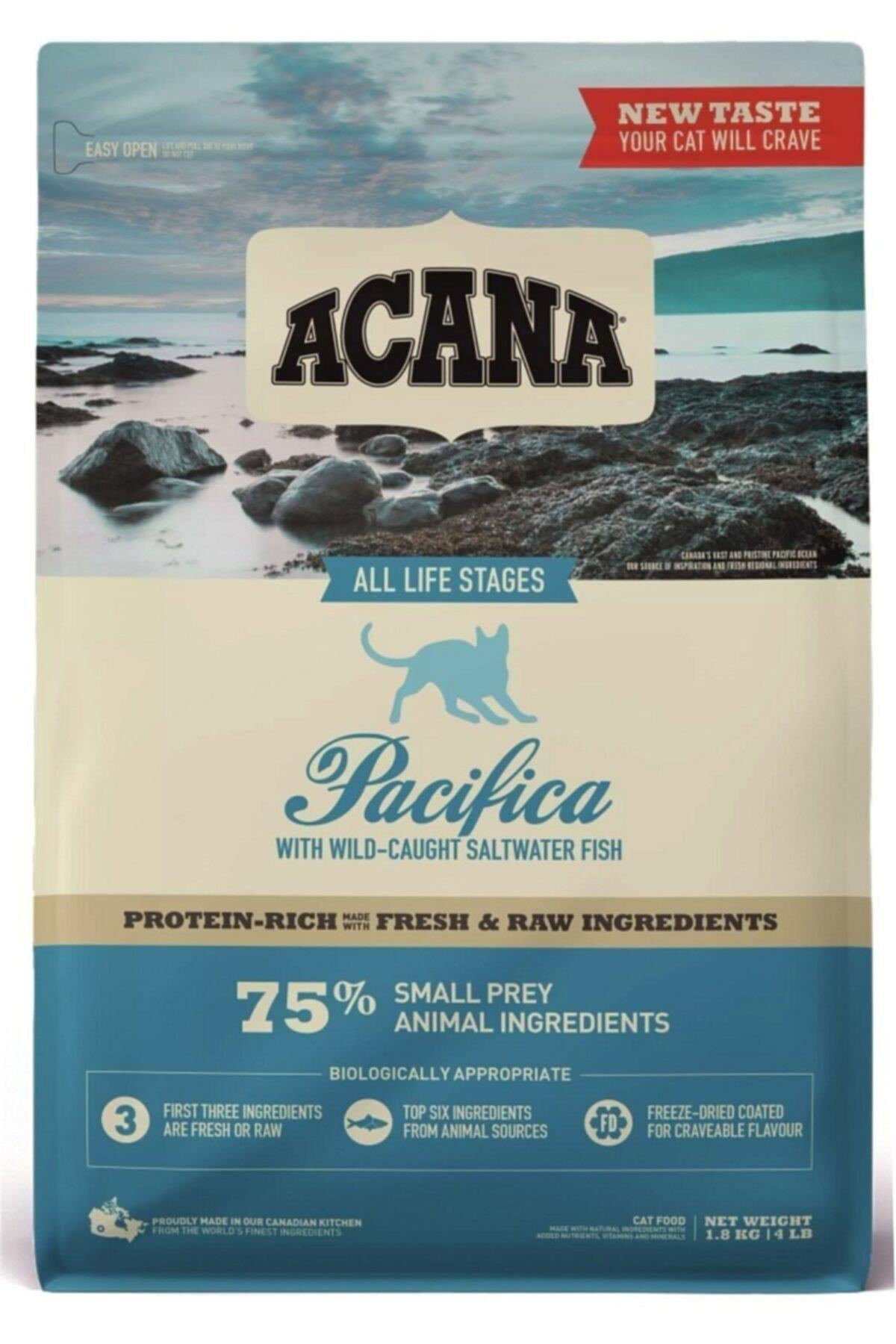 Acana Pacifica Balıklı Tahılsız Kedi Maması 1,8kg