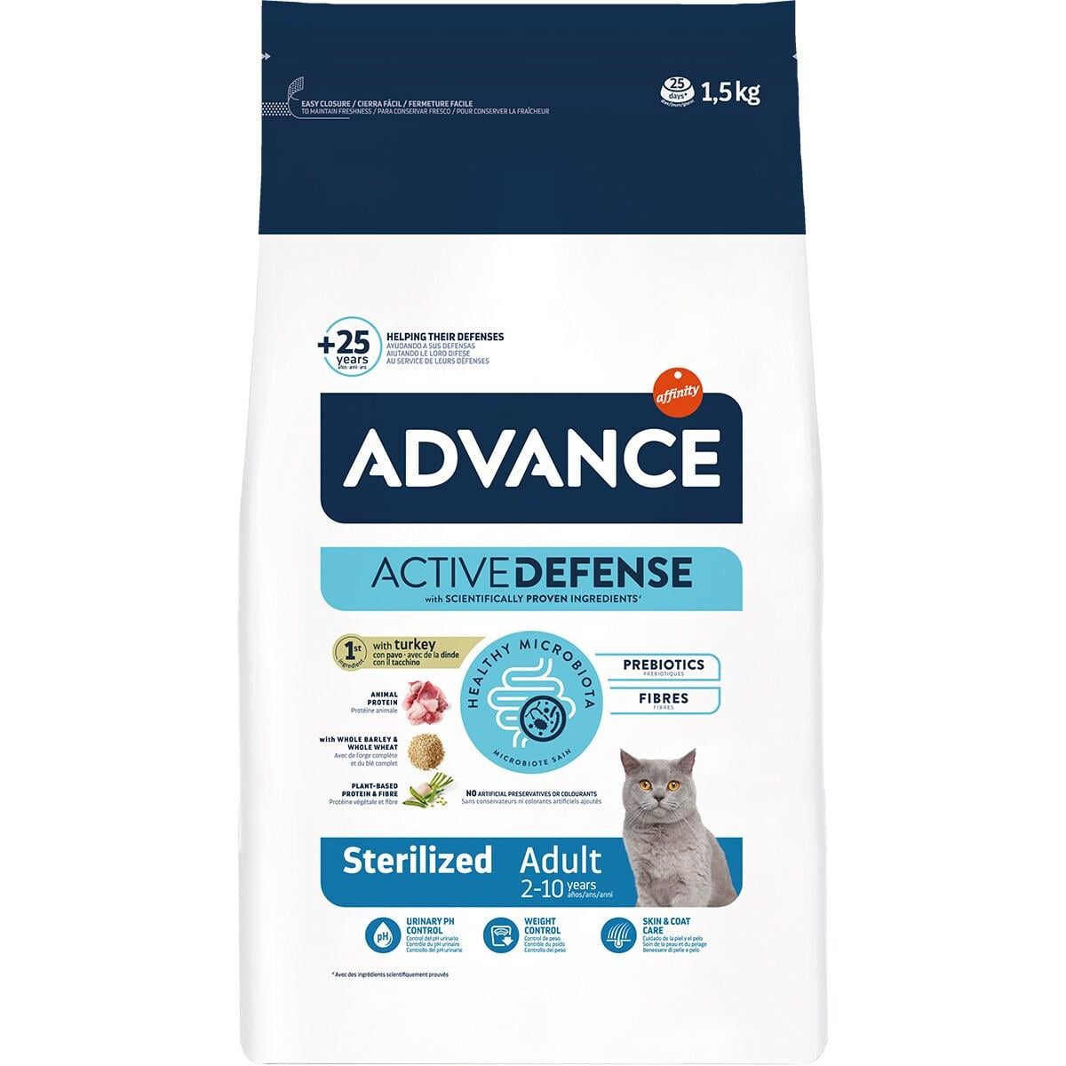 Advance Hindili Kısırlaştırılmış Kedi Maması 1,5kg