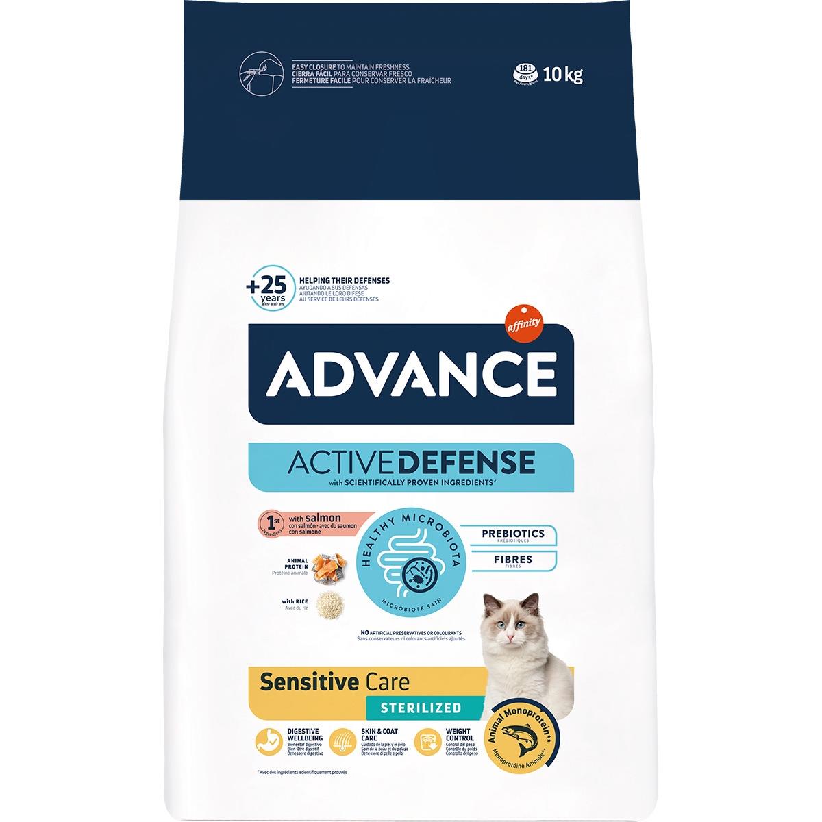 Advance Sensitive Somonlu Kısırlaştırılmış Kedi Maması 10kg