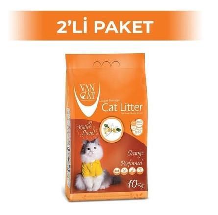 VanCat Portakal Kokulu İnce Taneli Kedi Kumu 10 Kg