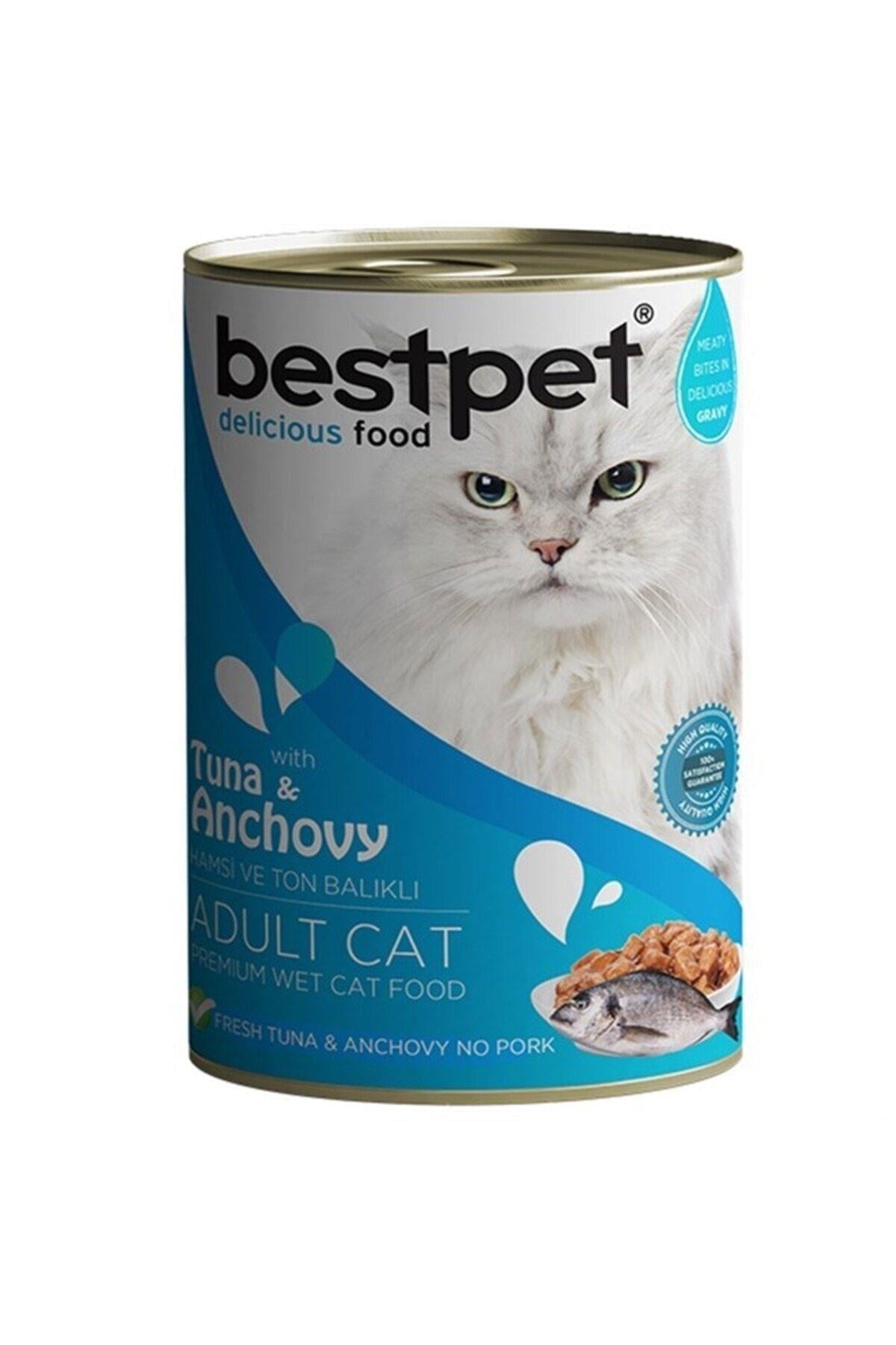 BestPet Hamsi ve Ton Balıklı Yetişkin Kedi Konservesi 400gr