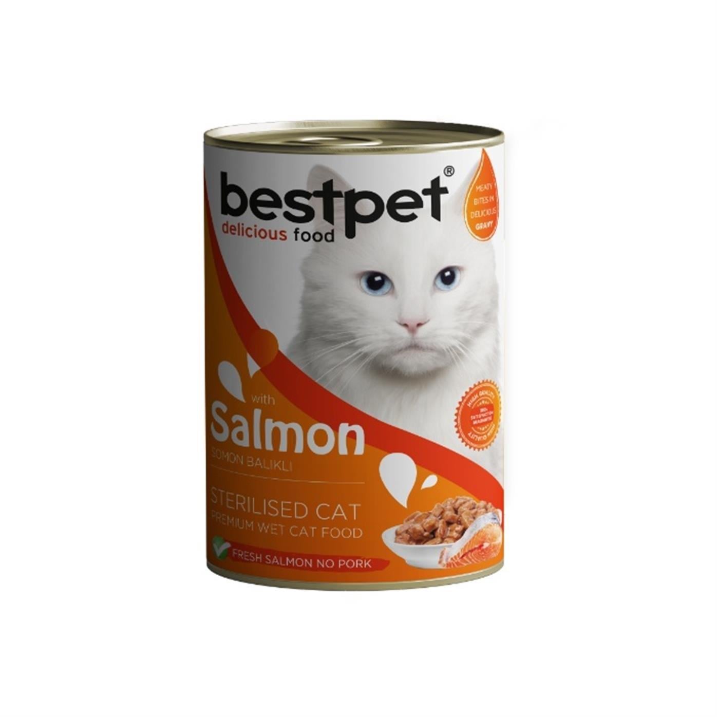 BestPet Somonlu Kısırlaştırılmış Kedi Konservesi 400gr
