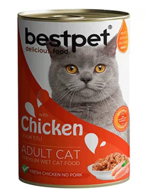 BestPet Tavuklu Yetişkin Kedi Konservesi 400gr