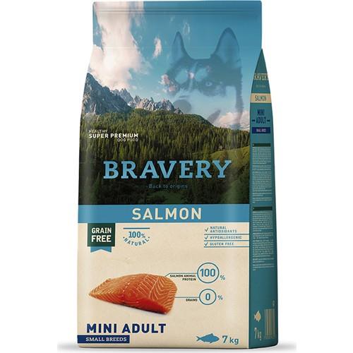 Bravery Tahılsız Somonlu Yetişkin Küçük Irk Köpek Maması 7Kg