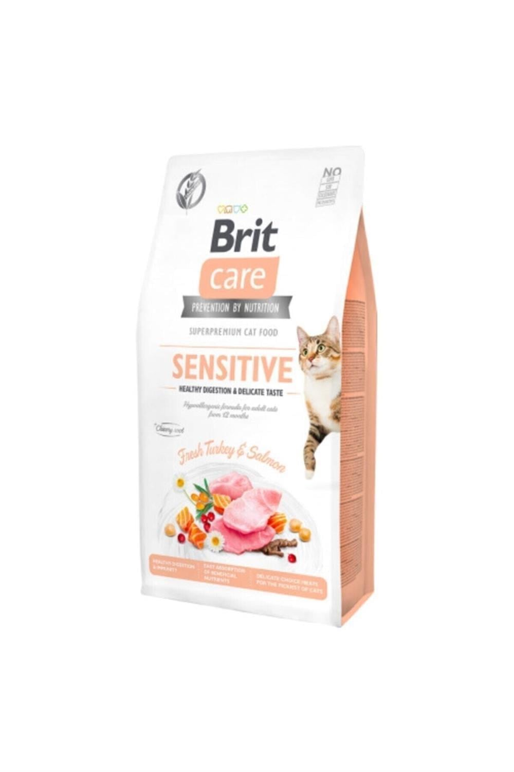 Brit  Care Grain Taze Hindili Ve Somonlu Tahılsız Kedi Maması 2 Kg