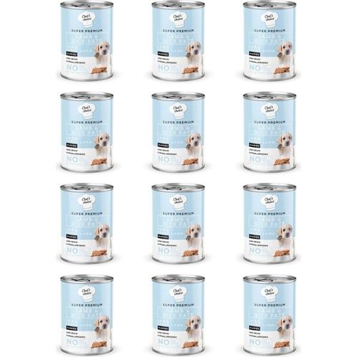 Chef's Choice Hypo-Allergenic Kuzulu ve Pirinçli Düşük Tahıllı Yavru Köpek Konservesi 400gr x 12 Adet