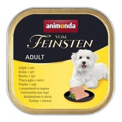 Animonda Vom Feinsten Hindili Peynirli yetişkin Köpek Konserve Maması 150 Gr