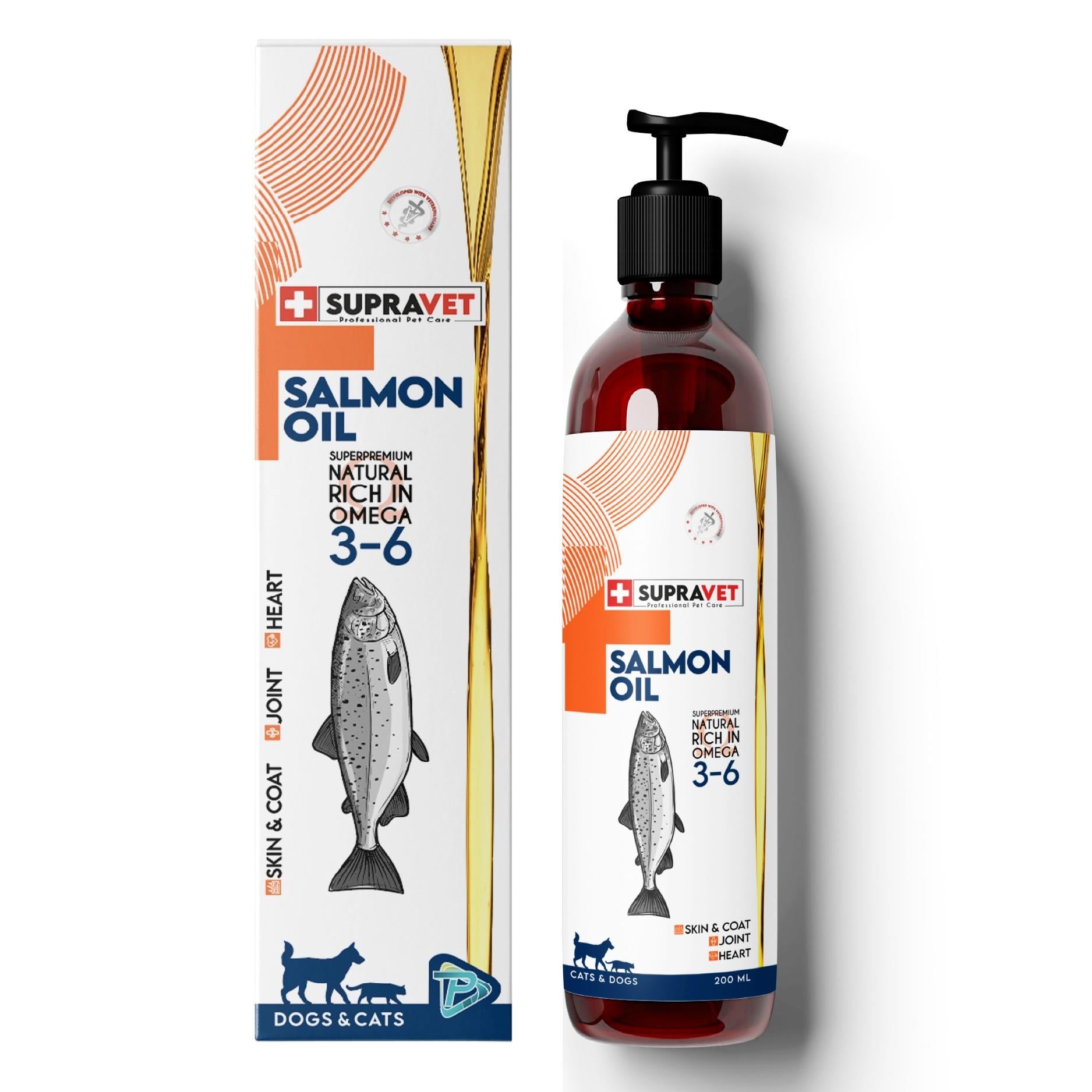Supravet Kedi Ve Köpekler Için Somon Yağı 200ml (TÜY SAĞLIĞI VE İŞTAH AÇMA DESTEĞİ)